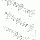 250 EXC RACING Transmission ii - countershaft 450 / 525 exc, mxc ...