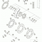 250 SX Rear wheel 250 / 300
