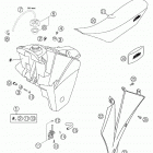 250 EXC RACING Tank, seat, cover 450 / 525 sx