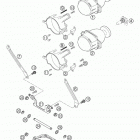 640 DUKE II Head light, support 640