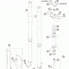 525 SX, MXC, EXC RACING Передняя вилка