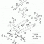 400 LS-E/MIL Swingarm, chain guard 400 ls-e / mil