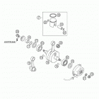 85 SX Crankshaft, piston 85