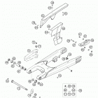 640 LC4 ENDURO Swingarm enduro 640