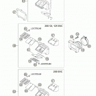 125/200 SX Reed valve case 125 / 200