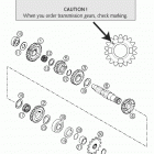 250/300 MXC, EXC Tranmission ii - countershaft 250 / 300