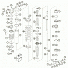 85 SX Shock absorber wp disassembled 85