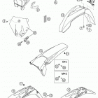 250/300 MXC, EXC Mask, fenders 250 / 300