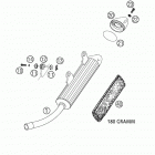 250 SX Exhaust silencer 250