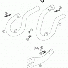 250 EXC RACING, 450/525 SX, MXC, EXC RACING Exhaust pipe, interm. tube 250 / 450 / 525 mxc, ex...