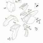 50 SX PRO JUNIOR LC, 50 SX PRO SENIOR LC Mask, fenders 50 lc