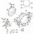 250/300 MXC, EXC Clutch cover 250 / 300