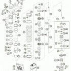 250/300 MXC, EXC Shock absorber wp disassembled 250 / 300