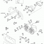 660 RALLYE FACTORY REPLICA Head light, lights 660