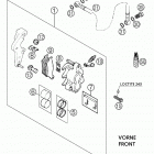 660 RALLYE FACTORY REPLICA Тормозной механизм передний