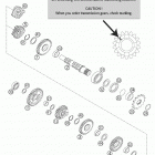 125/200 SX, MXC, EXC Transmission ii - countershaft 125 / 200 sx, 200 m...
