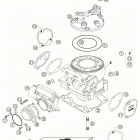 250/300 MXC, EXC Cylinder, cylinder head 250 / 300