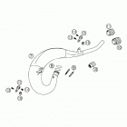 125/200 SX, MXC, EXC Exhaust pipe 125 / 200