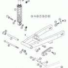 50 MINI ADVENTURE GS, 50 JUNIOR ADVENTURE, 50 SENIOR ADVENTURE Swingarm, shockabsorber 50 senior adventure