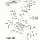 950 ADVENTURE S Cylinder head rear 950