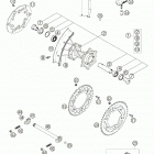 250/300 MXC, EXC Rear wheel 250 / 300