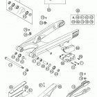 250/300 MXC, EXC Swingarm, chain guard 250 / 300
