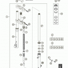 50 SX PRO JUNIOR LC, 50 SX PRO SENIOR LC Front fork 50 junior lc