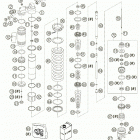 125/200 SX, MXC, EXC Shock absorber wp disassembled 125 / 200