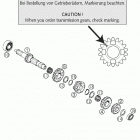 250/300 MXC, EXC Transmission i - main shaft 250 / 300