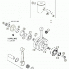 250 SX Crankshaft, piston 250 sx
