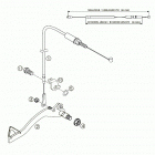 50 SX PRO JUNIOR LC, 50 SX PRO SENIOR LC Rear brake control 50 lc