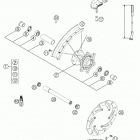 125/200 SX, MXC, EXC Переднее колесо