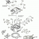 660 RALLYE  FACTORY REPLICA Cylinder head 660