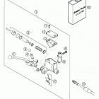 640 DUKE II Hand brake cylinder 640