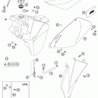 250/300 MXC, EXC Tank, seat, cover 250 / 300