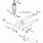 50 SX PRO JUNIOR LC, 50 SX PRO SENIOR LC Swingarm, shockabsorber 50 senior lc