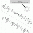 125/200 SX, MXC, EXC Transmission ii - countershaft 125 / 200 exc