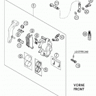 625 SXC Тормозной механизм передний