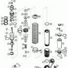 640 DUKE II Shock absorber wp disassembled 640