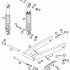 50 MINI ADVENTURE, 50 JUNIOR ADVENTURE, 50 SENIOR ADVENTURE Swingarm, shock absorber 50 mini adv., junior adv.