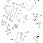 640 DUKE II Tank, seat, cover 640