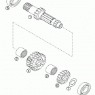 400/520 SX, MXC, EXC RACING Transmission i 4 gear 520 sx