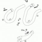 400/520 SX, MXC, EXC RACING Exhaust pipe, interm. tube 400 / 520