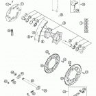 400/520 SX, MXC, EXC RACING Rear wheel 400 / 520