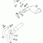 640 LC4 ADVENTURE Pipes, pre silencer 640