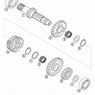 400/520 SX, MXC, EXC RACING Transmission i 6 gear 400 sx, mxc