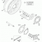 640 DUKE II Rear wheel 640