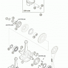 250 EXC RACING Crankshaft, piston 250