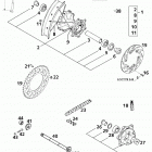 660 RALLYE CUSTOMER BIKE CHASSIS Hinterrad rear wheel 660