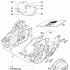 125/200 SX MXC EXC ENGINE Case with oilpump 200